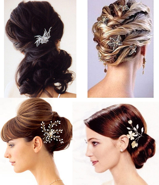 Hair sticks also form a part of bridal hair accessories